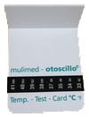 Temperatur-Test-Card Mulimed Otoscillo